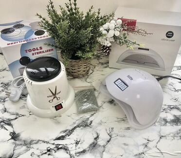 Лампа для сушки гель-лака 48 ватт и стерилизатор