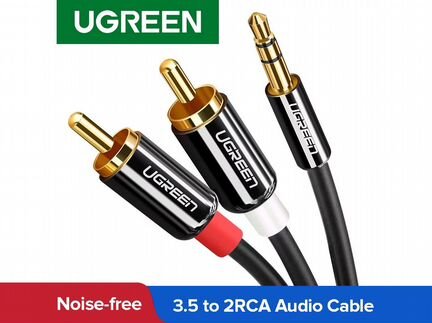 2 RCA - 3.5mm Jack кабель Ugreen / 0,5-1-2-3m