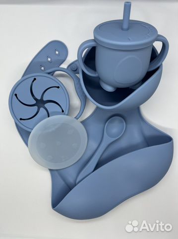 Набор детской силиконовой посуды