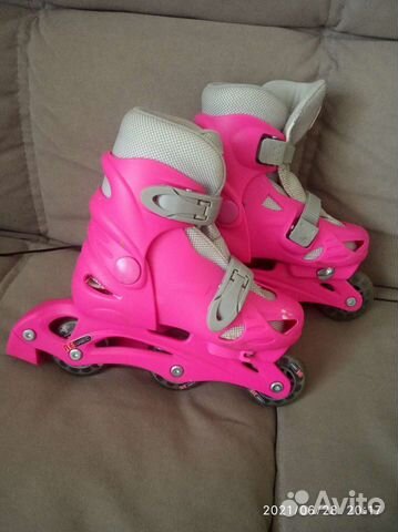 Роликовые коньки, защита, шлем