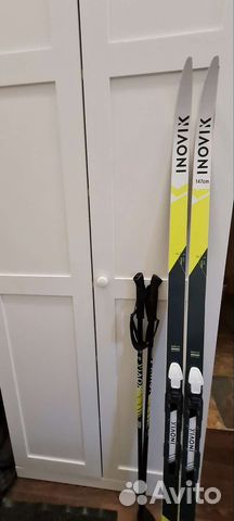 Беговые лыжи inovik 147 см ботинки 35 р палки 95см