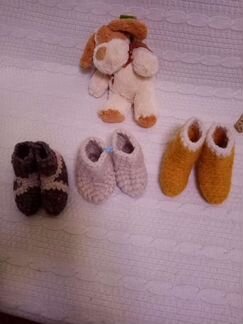 Вязанные пинеточки - носочки