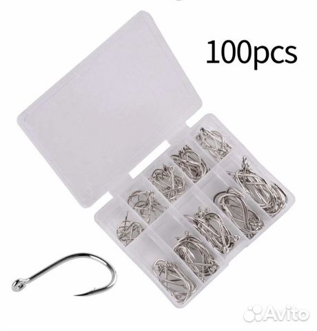 Крючки рыболовные 100шт
