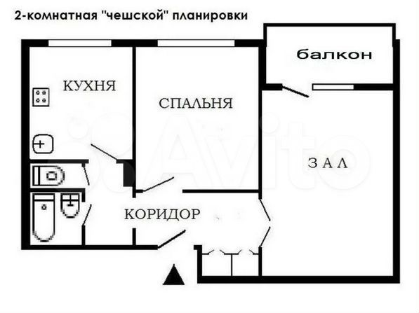 Планировка 2х комнатной квартиры в панельном доме