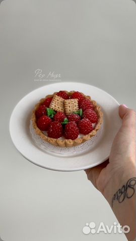 Тарталетка из мыла с полотенчиком