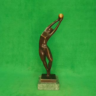 Бронзовая статуэтка Баскетболистка. Модерн. Спорт