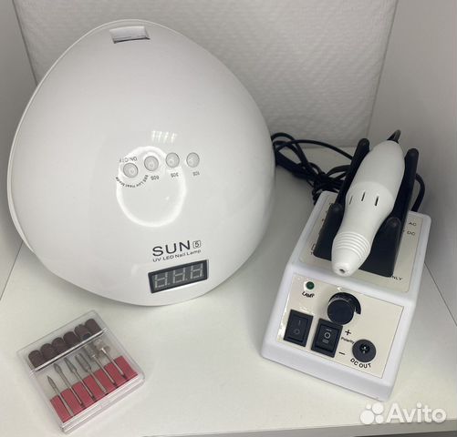 Набор для маникюра новый. Лампа, фрезер
