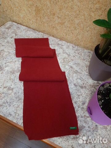 Benetton шарф шерсть и ангорка