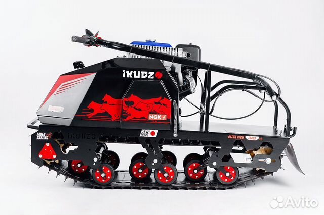 Мотобуксировщик ikudzo 2.0 EK19 Черно-красный