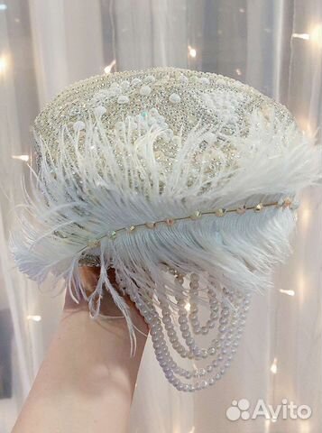 Новогодний головной убор снегурочки ручная работа