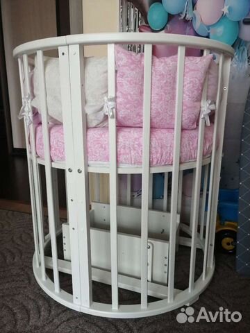 Кровать-трансформер круглая/овальная+круг. матрас