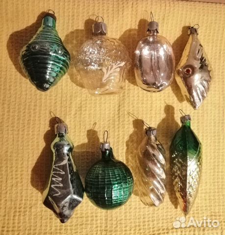 Ёлочные игрушки 6-8 см. СССР