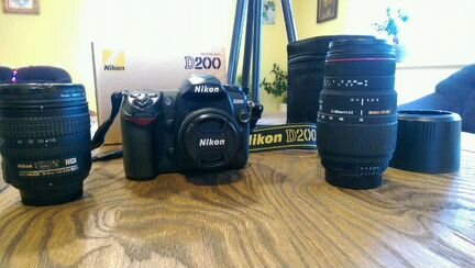 Nikon D200+ объектив Nikor 50mm 1:1,8D