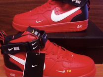 Кроссовки Nike AirForce 1 Mid красные 42 размер