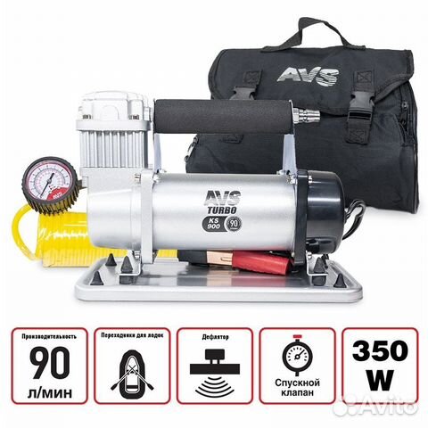 Компрессор Turbo KS900 90 л/мин,10 атм., с сумкой