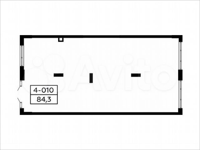 Аренда торговое помещение площадью 84.2 кв.м