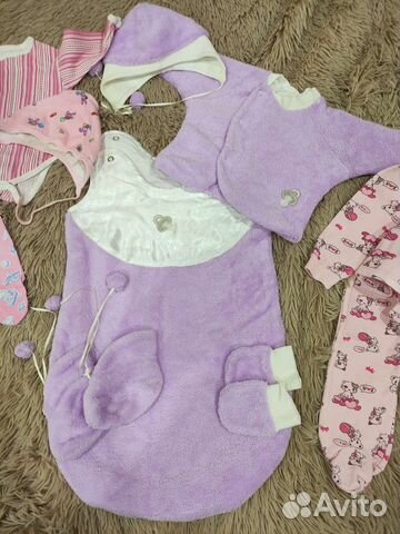 Конверт на выписку и вещи для девочки