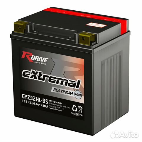 Аккумулятор RDrive Platinum 32Ач GYZ32HL-BS