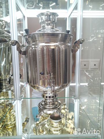 Самовар тульский на дровах 9л. Новый.Оригинал