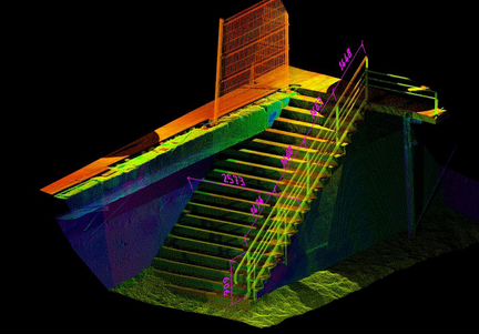 Обработка данных с мобильного лазерного сканера