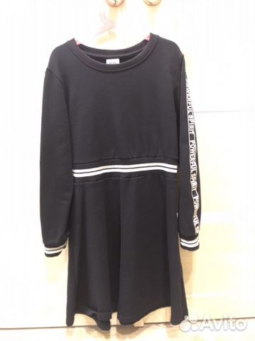 Школьное платье синее