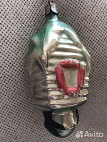 Редкая Елочная игрушка СССР Домик Избушка на курьи