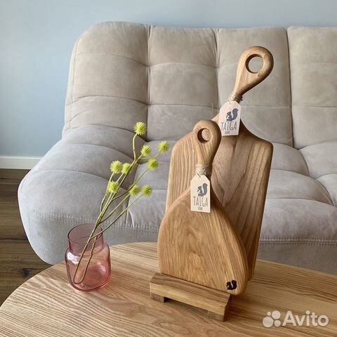 Набор разделочных досок из ясеня с подставкой