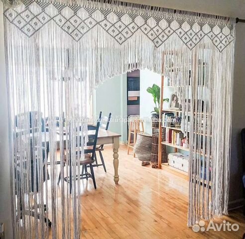 Занавеси хлопок макраме/занавески, шторы, гардины