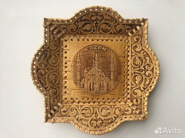 Тарелка «Казань» из бересты
