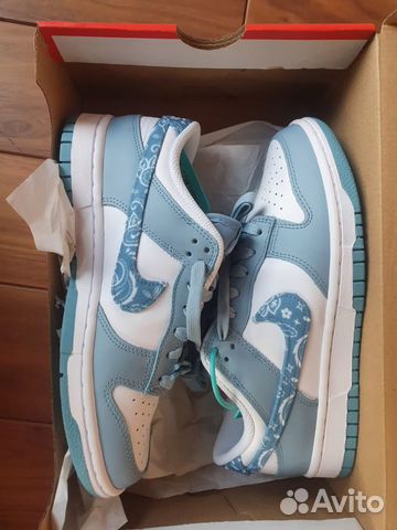 Кроссовки Nike Dunk Low Blue Paisley