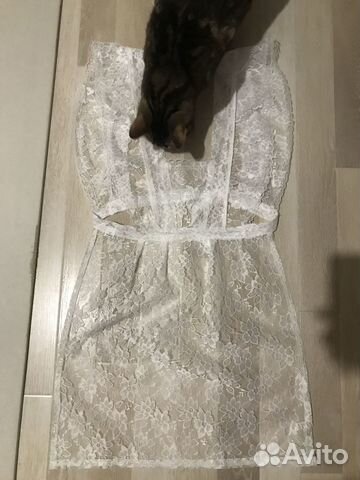 Белый школьный фартук