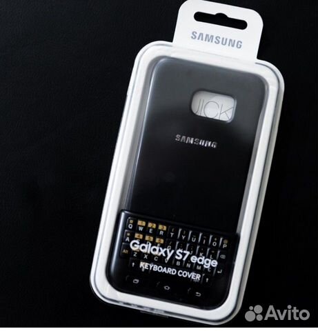 Чехол клавиатурa для Samsung Galaxy S7 edje- черны