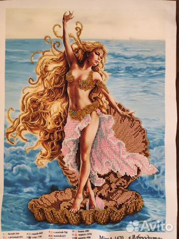Афродита. Картина вышитая бисером
