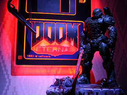 Doom Eternal demon Slayer диорама, фигурка