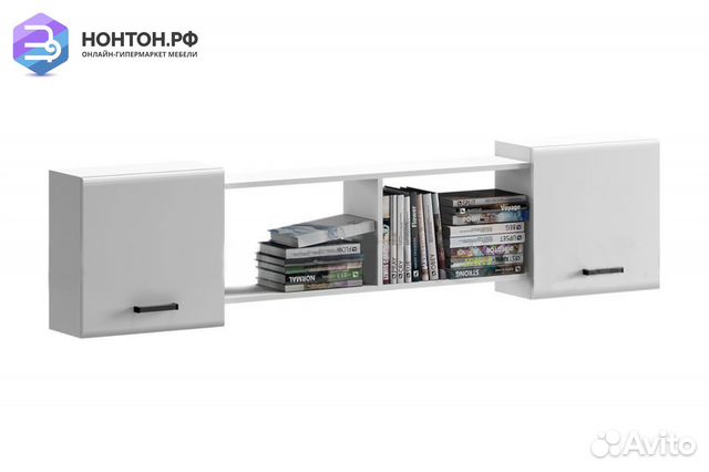 Антресоль Вега NEW белый глянец / белый