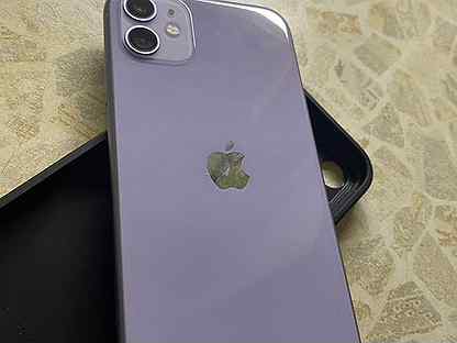 iPhone 11 фиолетовый без сколов и трещин