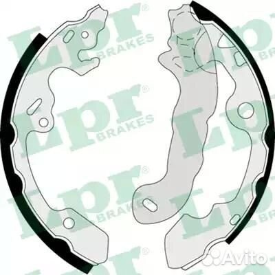 07380 Колодки тормозные барабанные