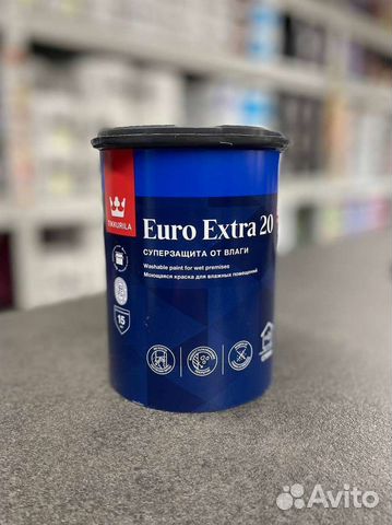 Краска интерьерная Тиккурила евро экстра 20 купить в Москве | Товары ...