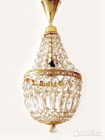 Люстра хрустальная чехословакия
