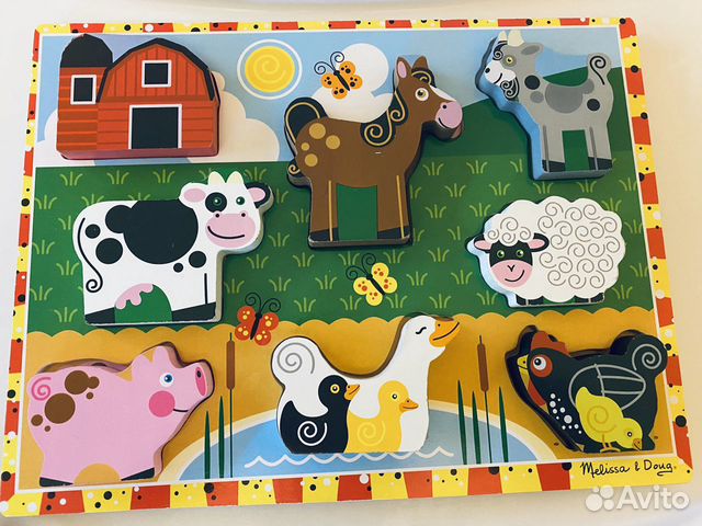 Новые деревянные пазлы Melissa & Doug, США