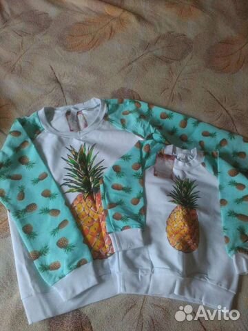 Свитшот взрослый+ детский 46+110