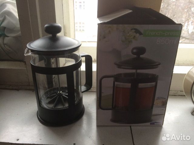 Френч-пресс для чая и кофе на 0,85л в упаковке