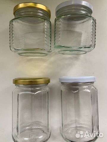 Банки стеклянные для меда и сыпучих продуктов