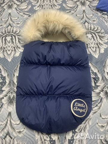 Зимний конверт в коляску на овчине