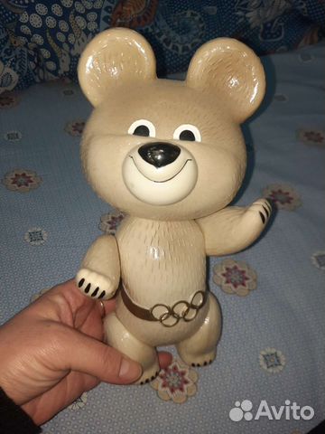 Олимпийский мишка. Игрушка целлулоид