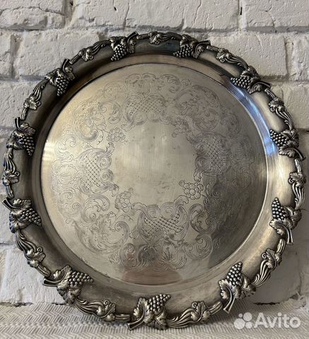 Поднос серебрение