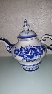 Чайник гжель авторская.работа