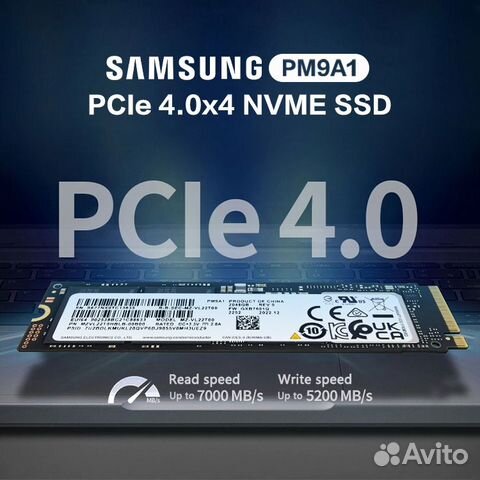 SSD Samsung PM9A1 1Tb/2Tb (980 Pro OEM) + радиатор