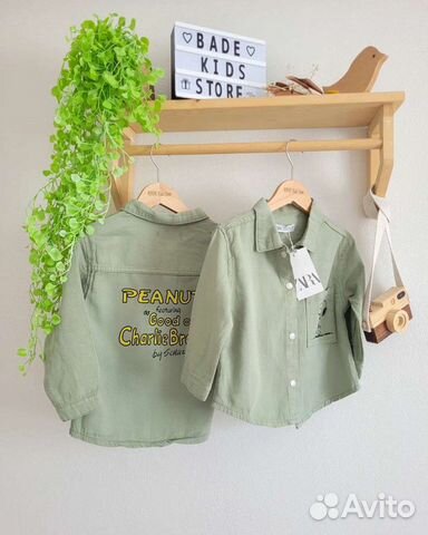 Джинсовая рубашка zara на мальчика