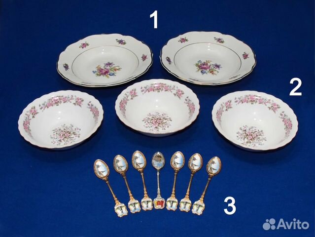 Тарелки, миски, сувенирные ложки
